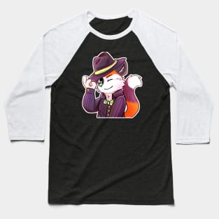 Gentleman Cat Baseball T-Shirt